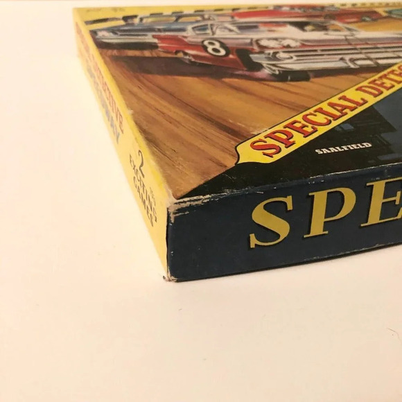 Vintage 1959 Special Detective Speedway Car Racing Board Game Saalfield Pub Co - Picture 15 of 16
